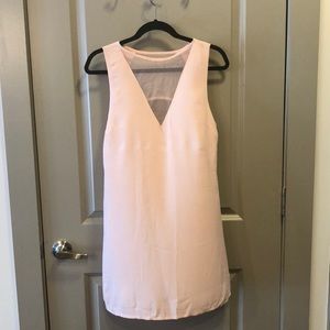 Blush pink shift dress